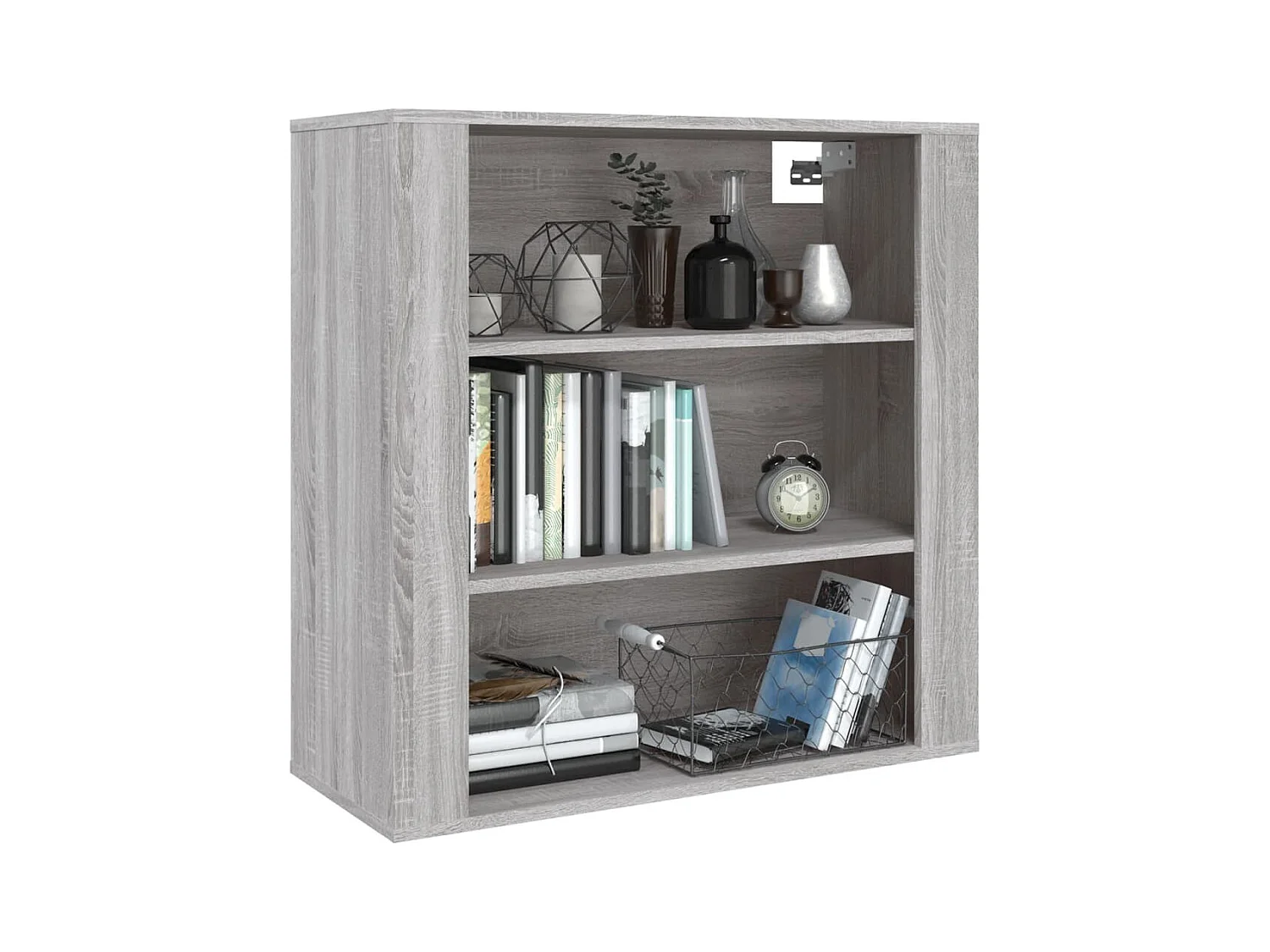 Armoire murale Sonoma gris 80x33x80 cm Bois d'ingénierie