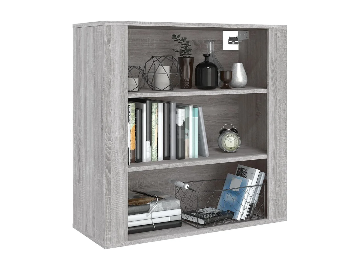 Armoire murale Sonoma gris 80x33x80 cm Bois d'ingénierie