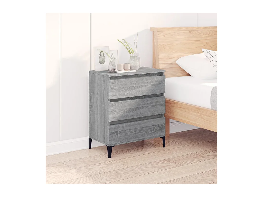 Buffet Sonoma gris 60x35x70 cm Bois d'ingénierie