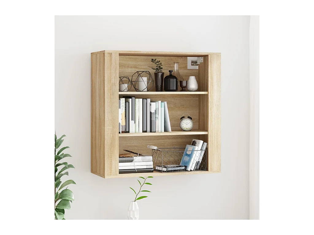 Armoire murale Chêne sonoma 80x33x80 cm Bois d'ingénierie