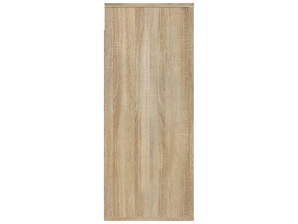 Wandkast 80x33x80 cm bewerkt hout sonoma eikenkleurig