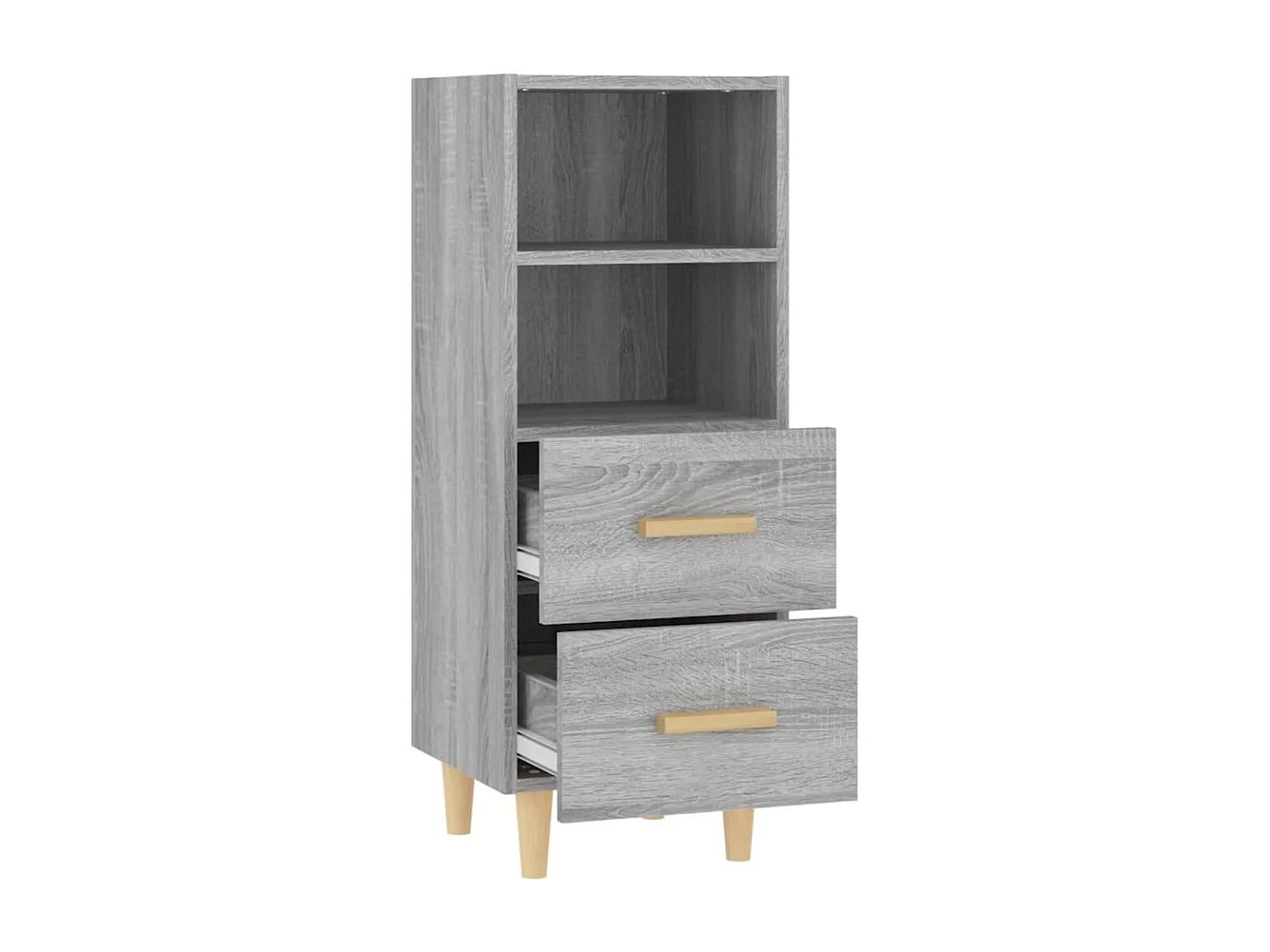 Buffet Sonoma gris 34,5x34x90 cm Bois d'ingénierie
