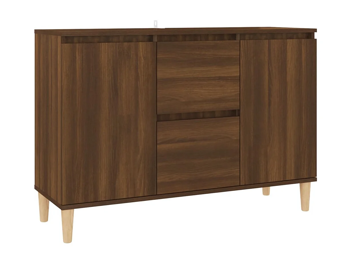 Aparador 101x35x70 cm derivados de madeira carvalho castanho