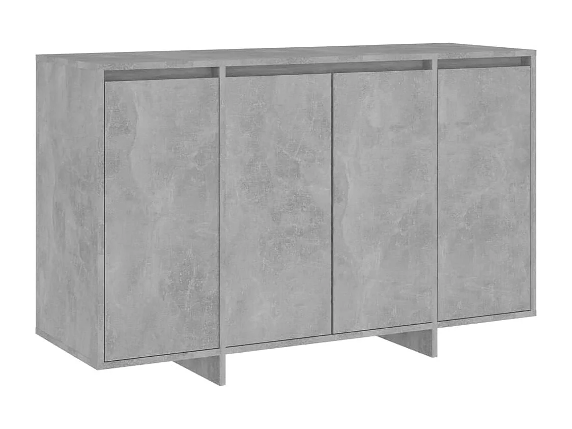 Credenza Grigio Cemento 120x41x75 cm in Truciolato