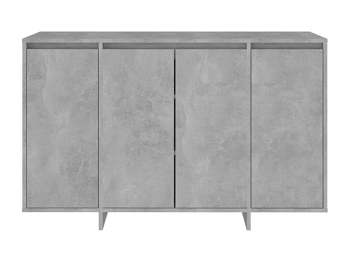 Credenza Grigio Cemento 120x41x75 cm in Truciolato