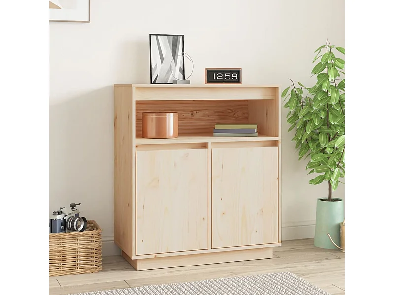 Dressoir 70x34x80 cm massief grenenhout