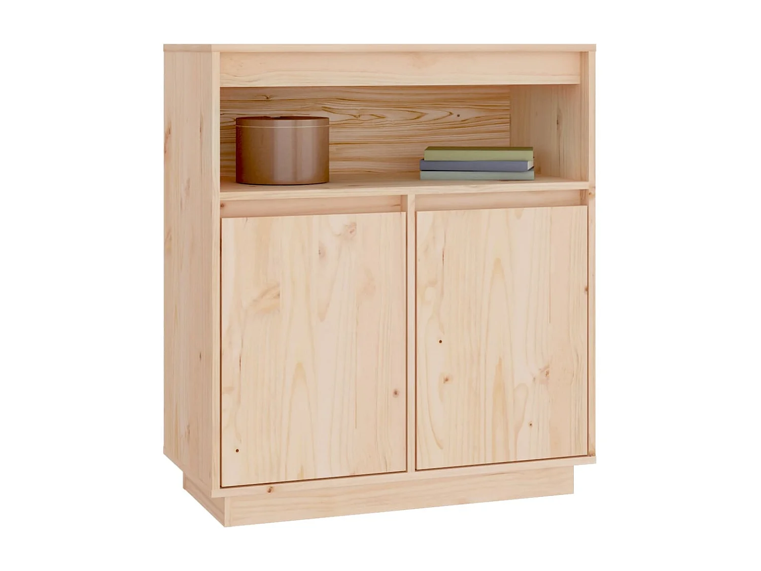 Credenza 70x34x80 cm in Legno Massello di Pino