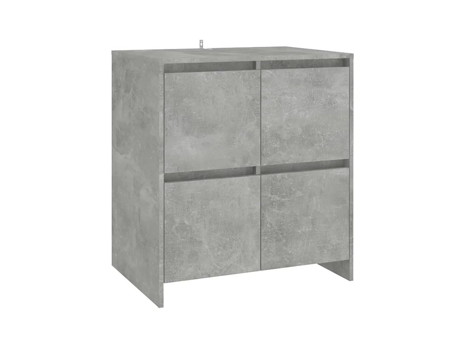 Buffets 3 pcs Gris béton Bois d'ingénierie