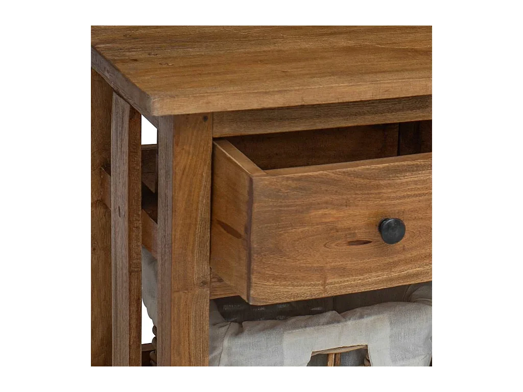 Buffet bois d'acajou massif 100x30x50 cm