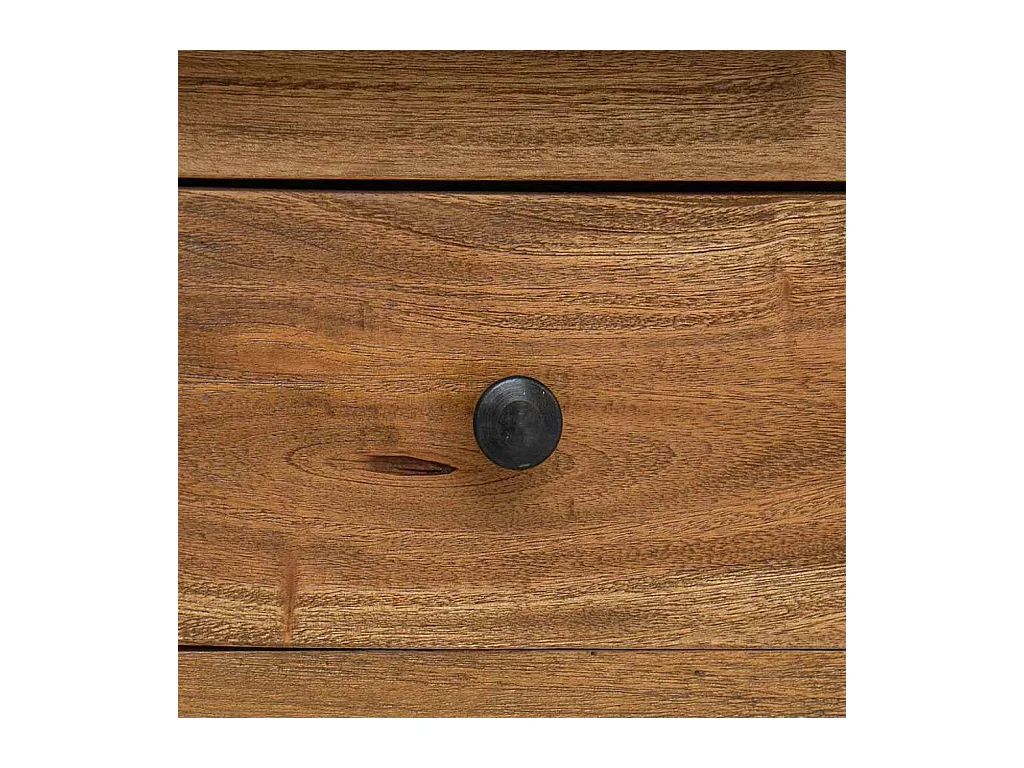 Buffet bois d'acajou massif 100x30x50 cm