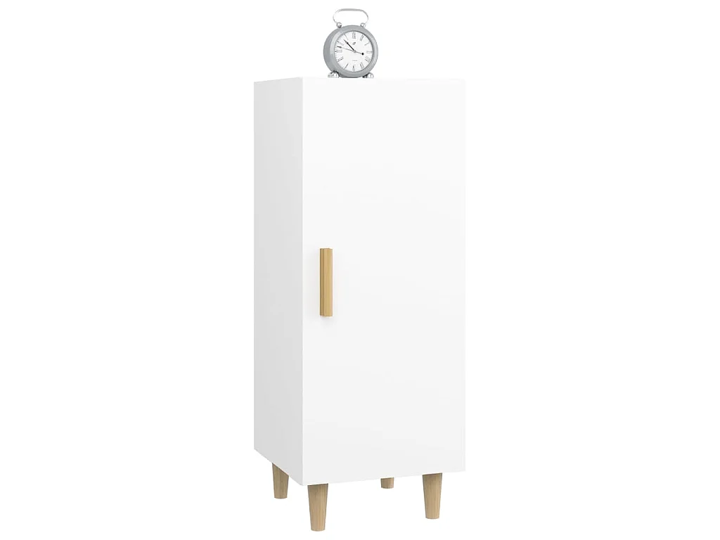 Buffet Blanc 34,5x34x90 cm Bois d'ingénierie