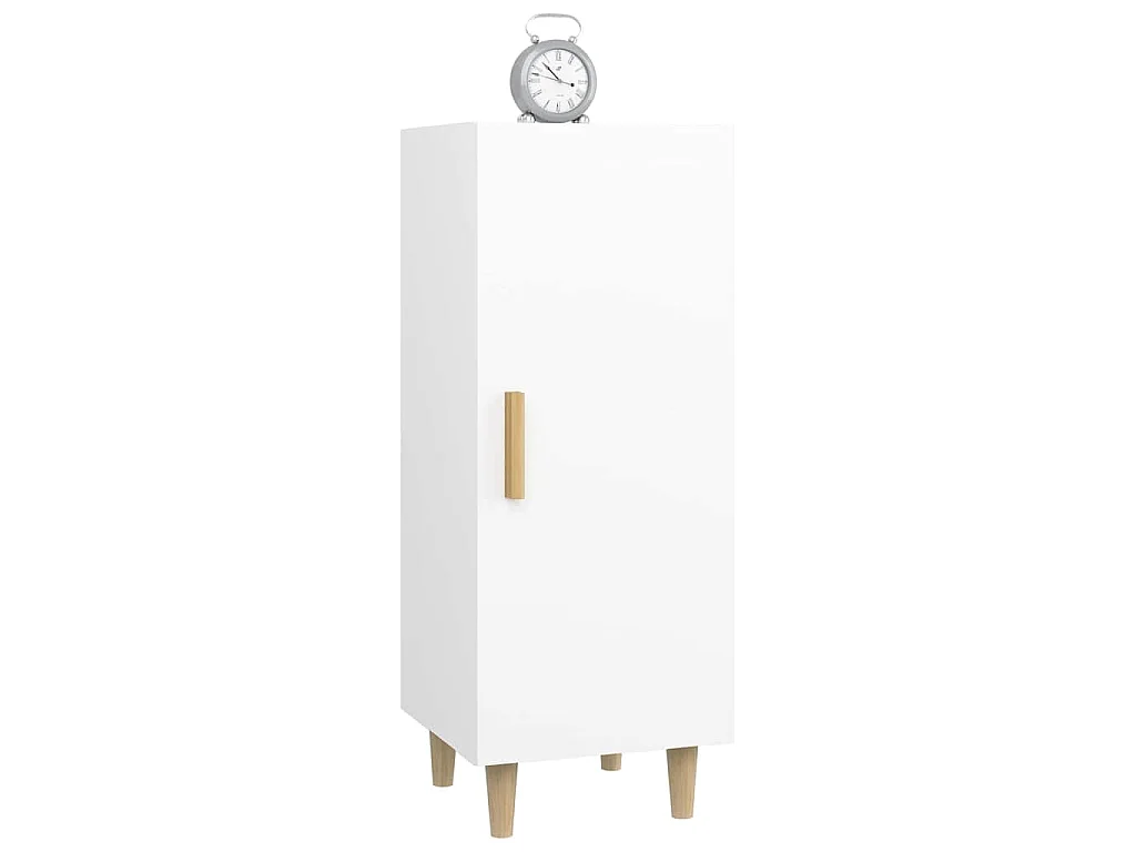 Buffet Blanc 34,5x34x90 cm Bois d'ingénierie