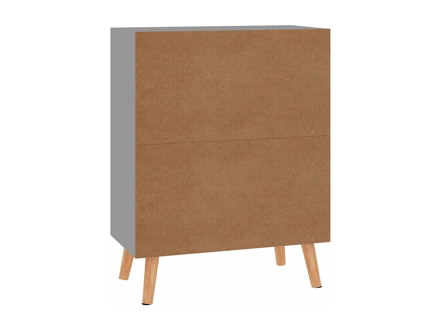 Aparador de madera de ingeniería gris 60x30x72 cm