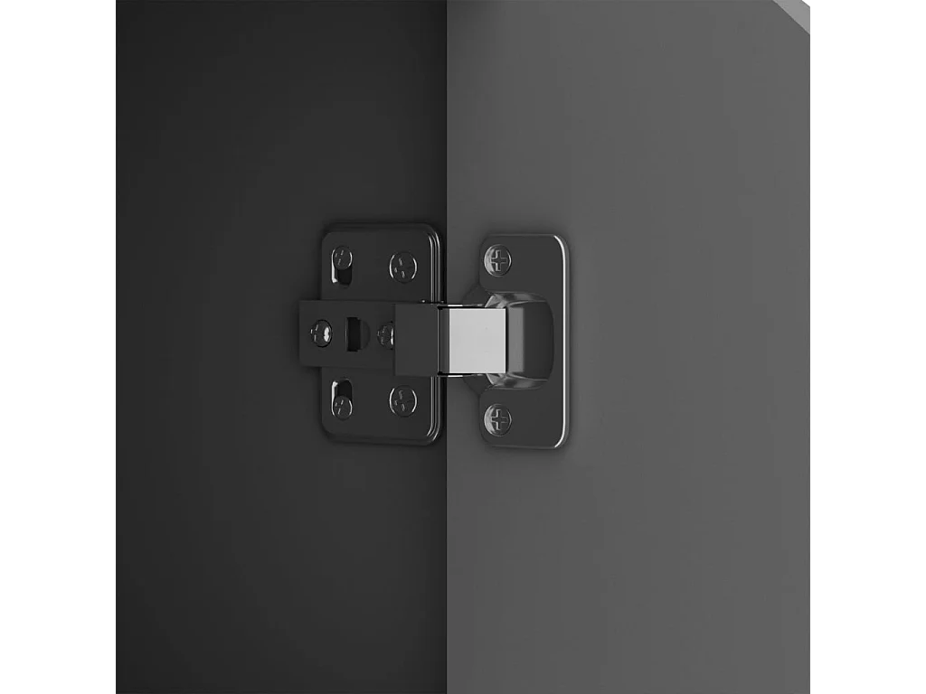 Aparador de madera de ingeniería gris 60x30x72 cm