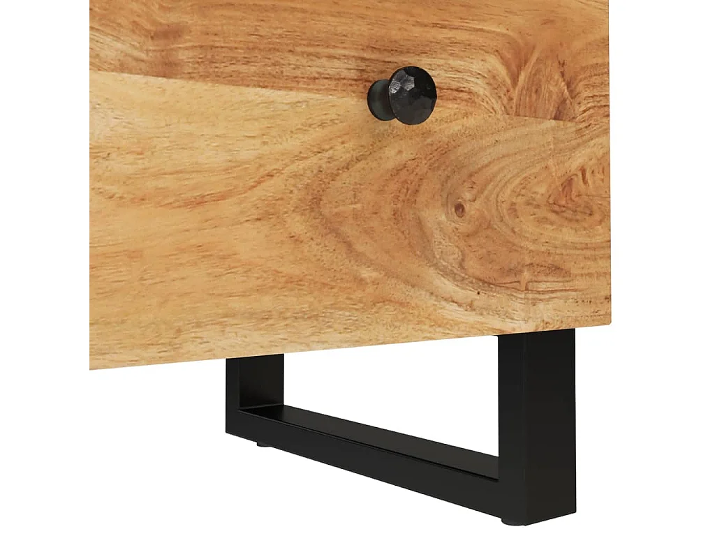 Sideboard 60x33x75 cm Massivholz Akazie