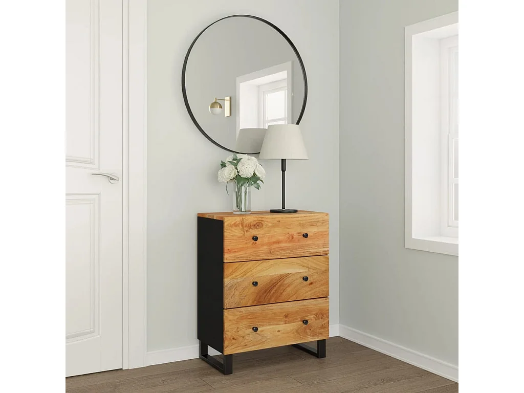 Dressoir 60x33x75 cm massief acaciahout