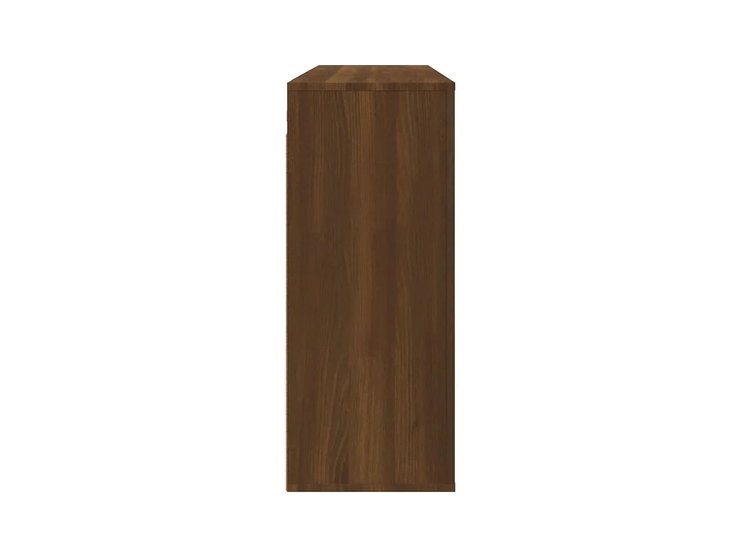 Wandkast 80x33x80 cm bewerkt hout bruin eikenkleur