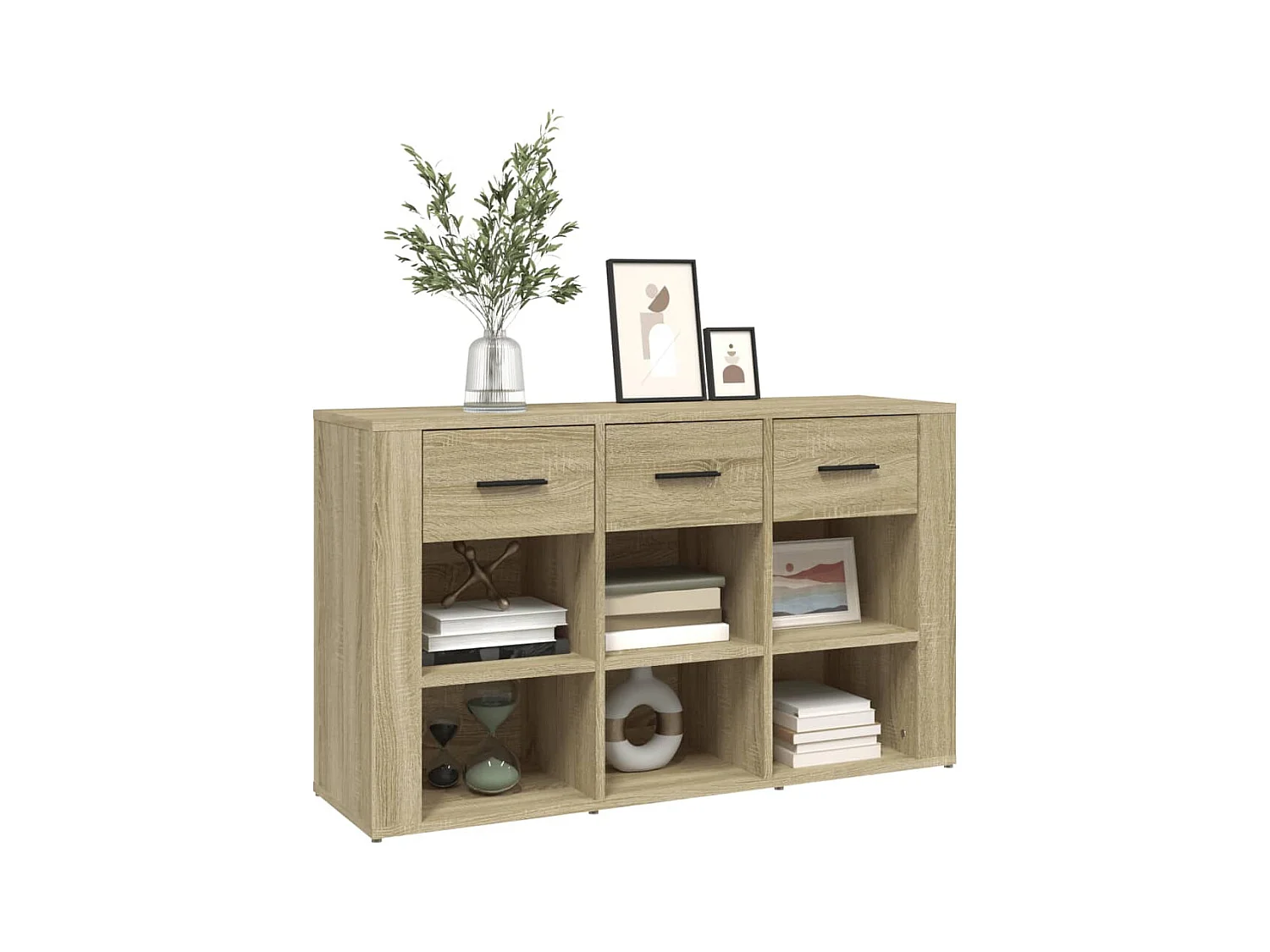 Buffet Chêne sonoma 100x30x59,5 cm Bois d'ingénierie