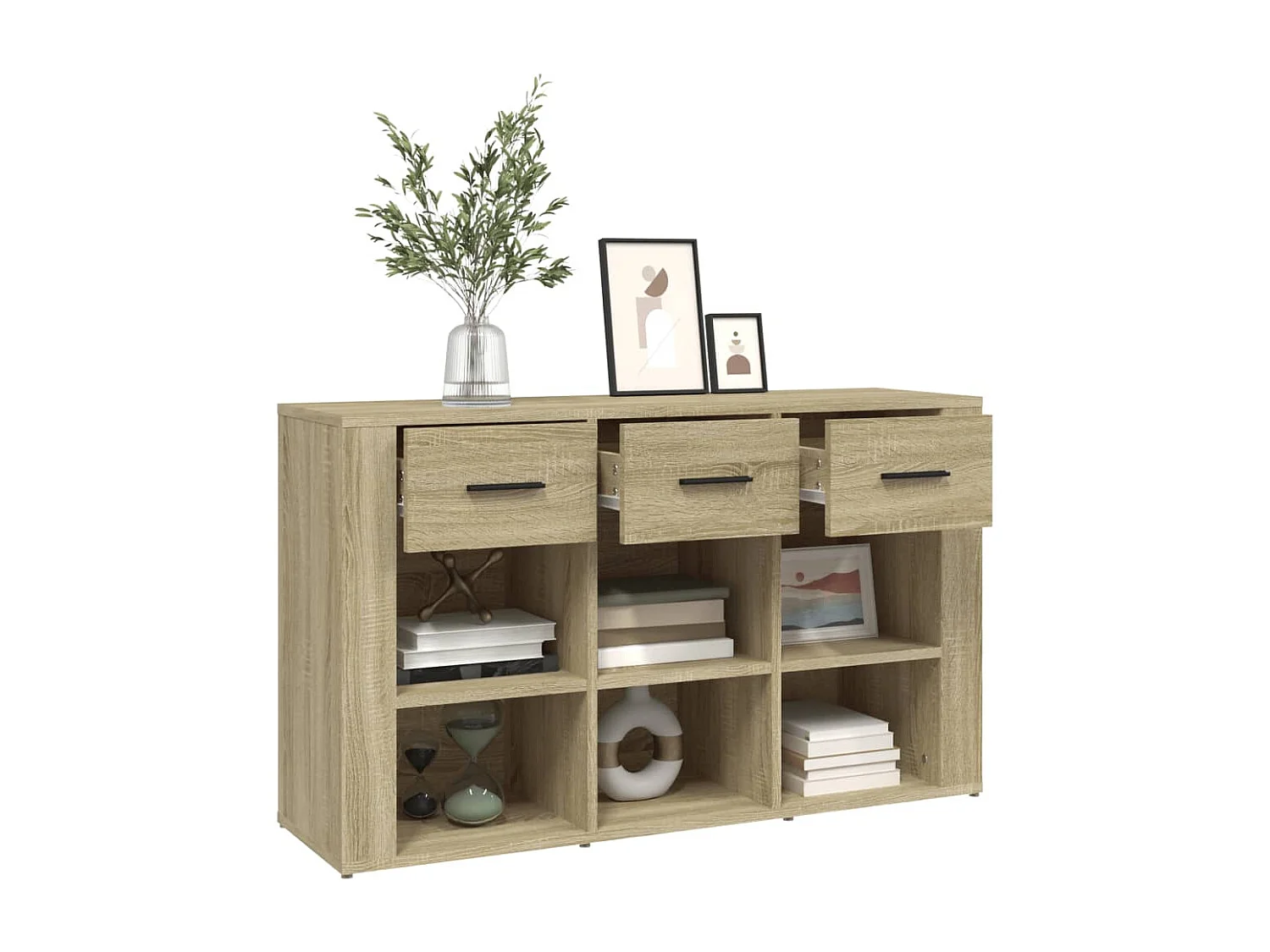 Buffet Chêne sonoma 100x30x59,5 cm Bois d'ingénierie
