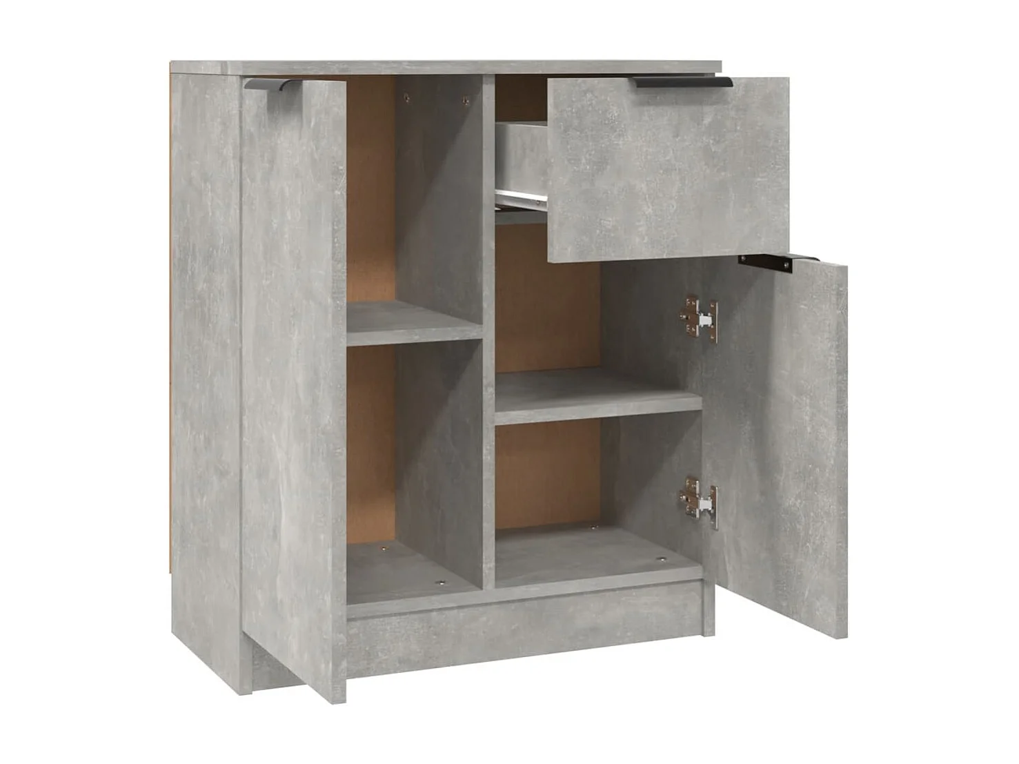 Buffet Gris béton 60x30x70 cm Bois d'ingénierie