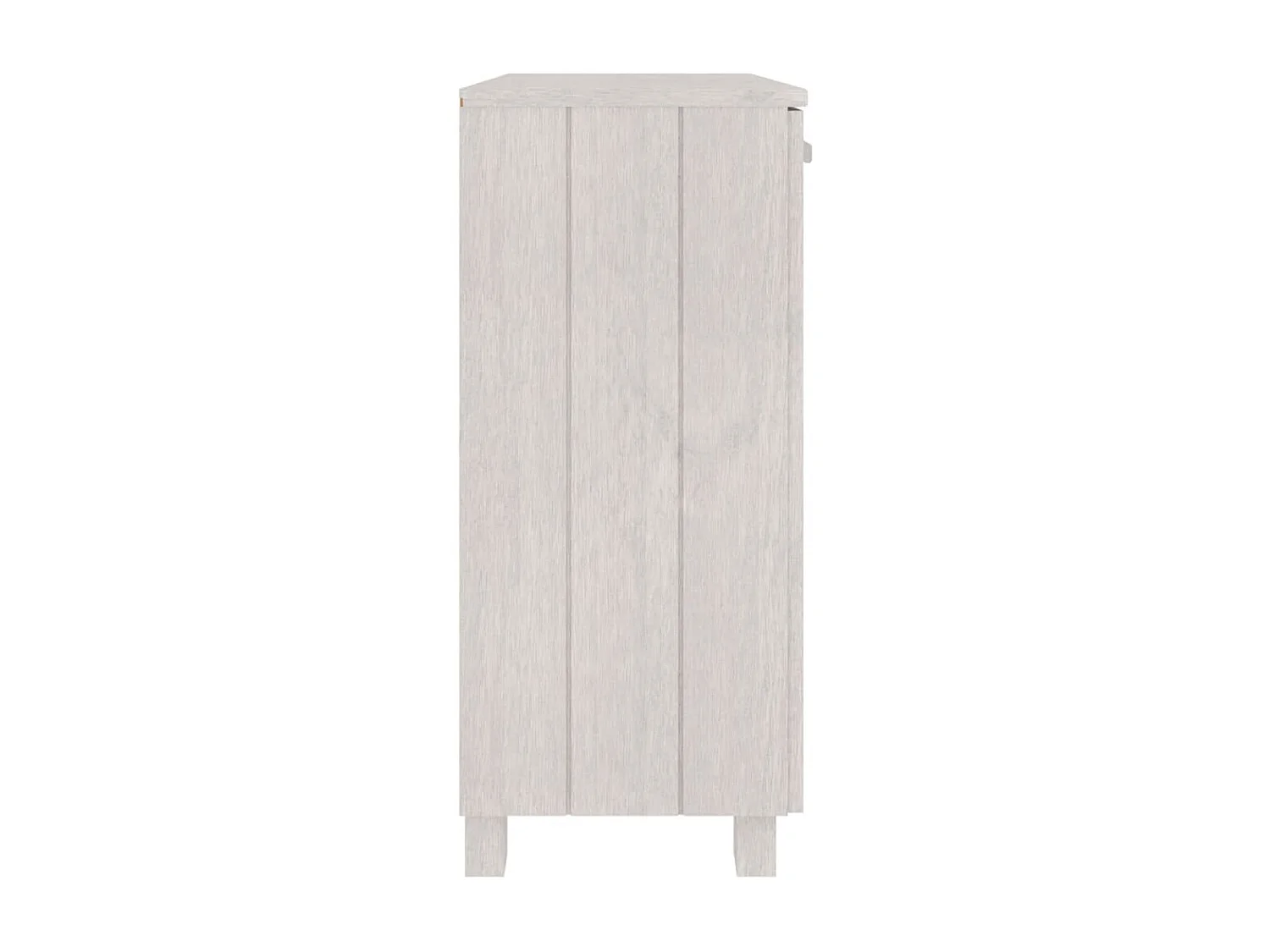 Sideboard HAMAR Weiß 85x35x80 cm Massivholz Kiefer
