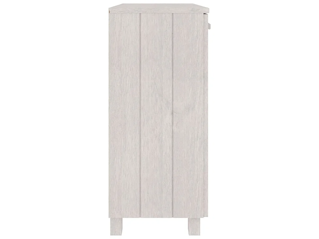 Buffet HAMAR Blanc 85x35x80 cm Bois massif de pin