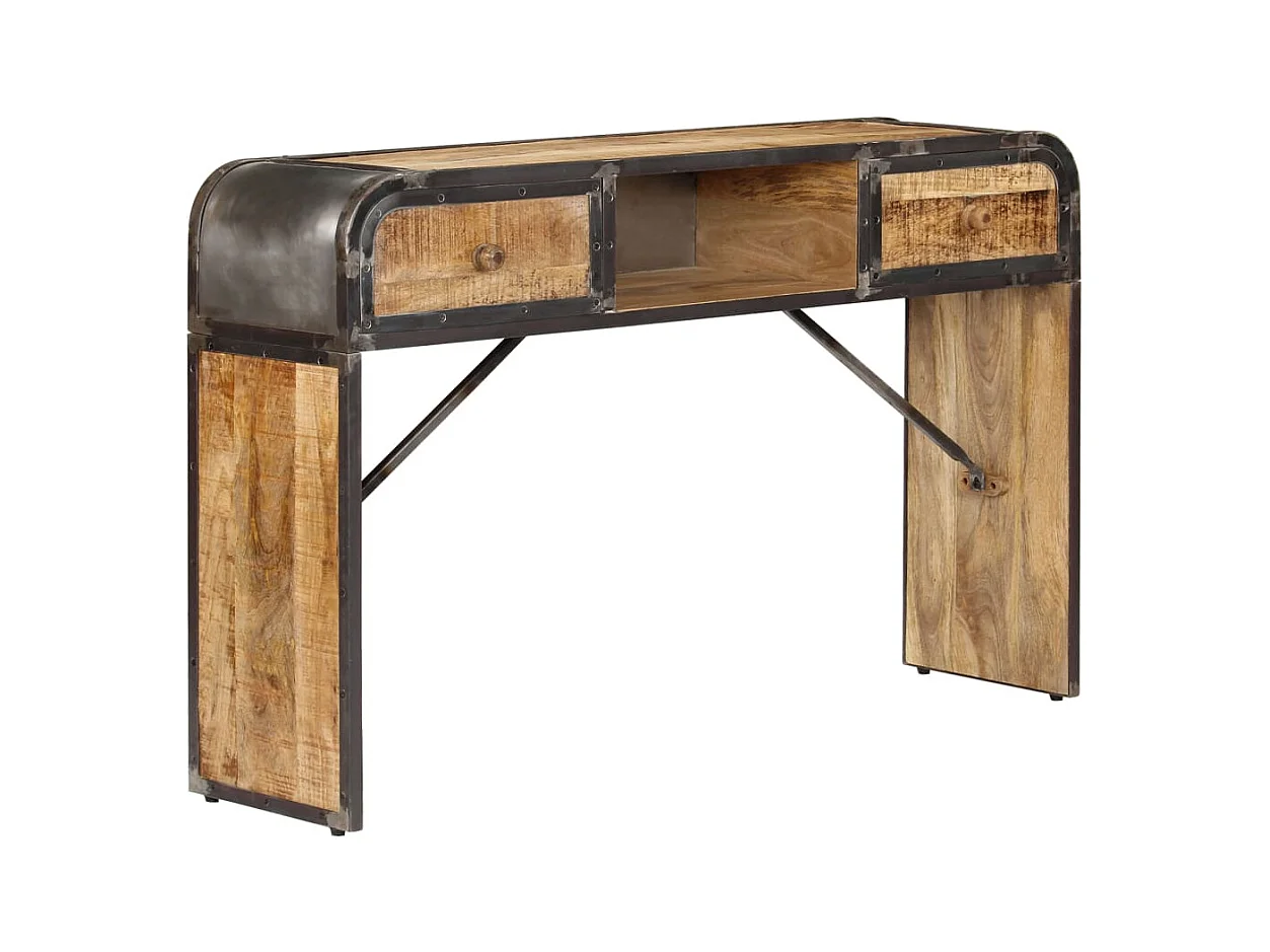 Buffet 120x30x75 cm bois de manguier massif