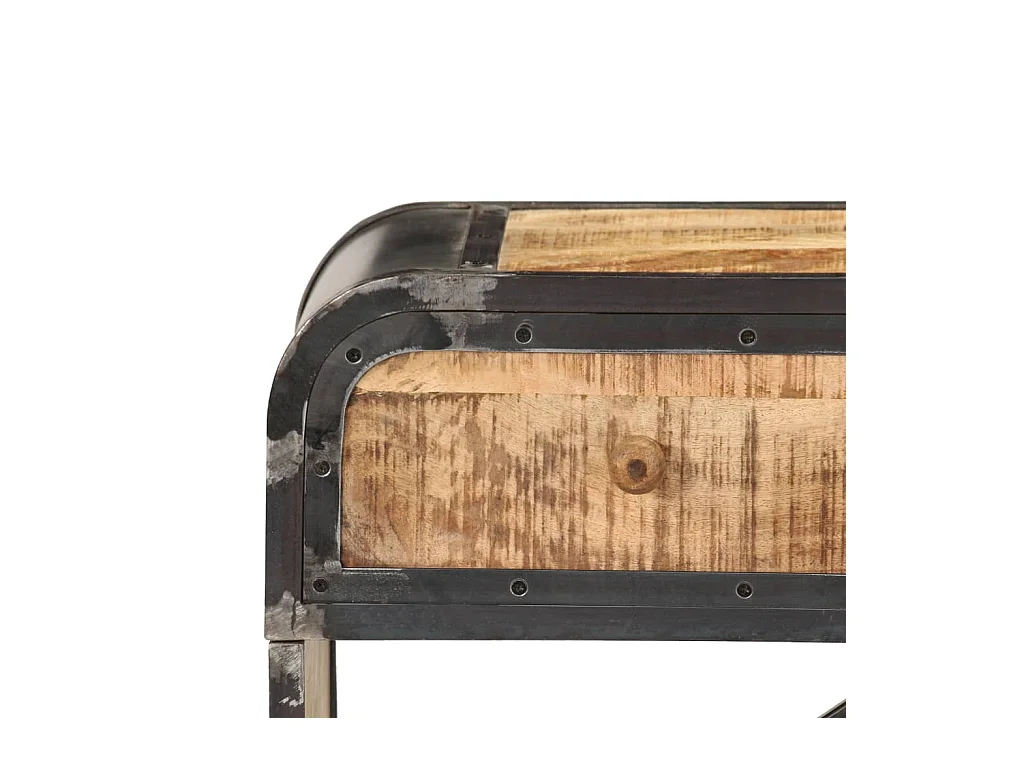 Buffet 120x30x75 cm bois de manguier massif