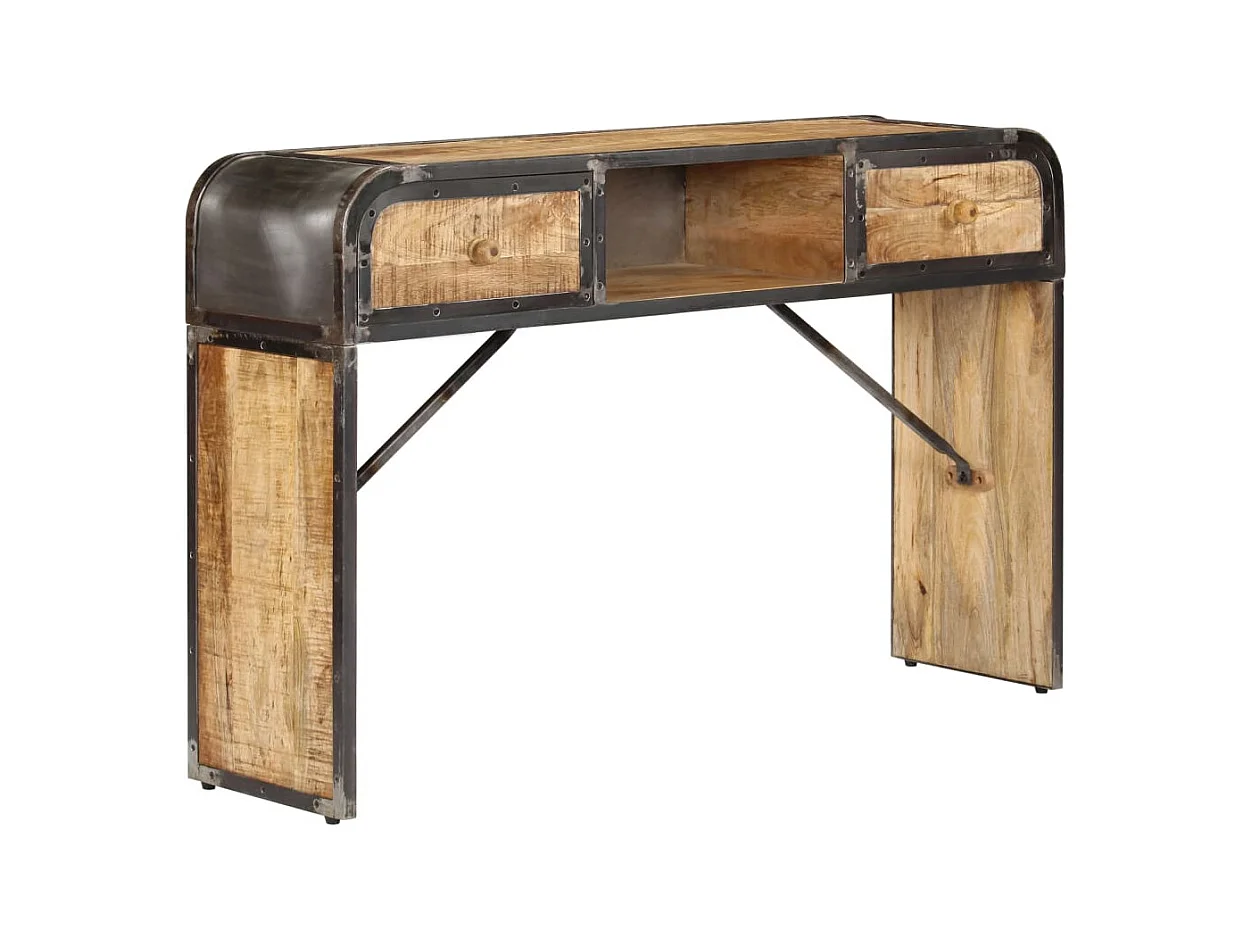 Buffet 120x30x75 cm bois de manguier massif