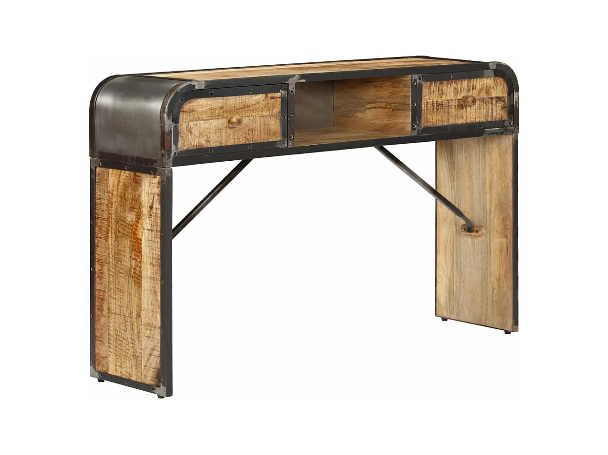 Buffet 120x30x75 cm bois de manguier massif