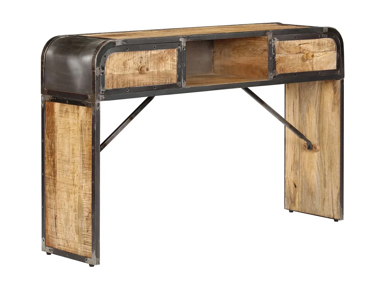 Buffet 120x30x75 cm bois de manguier massif