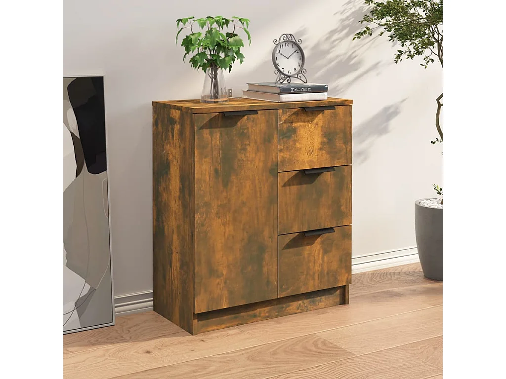 Sideboard Räuchereiche 60x30x70 cm Holzwerkstoff