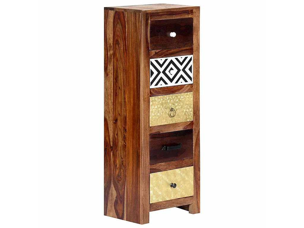 Bijzetkast 40x30x110 cm massief acaciahout