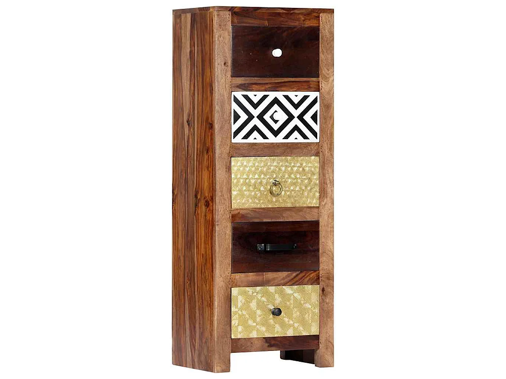 Bijzetkast 40x30x110 cm massief acaciahout