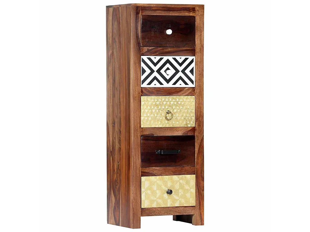 Bijzetkast 40x30x110 cm massief acaciahout