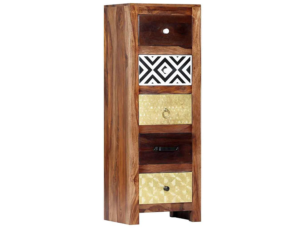 Bijzetkast 40x30x110 cm massief acaciahout