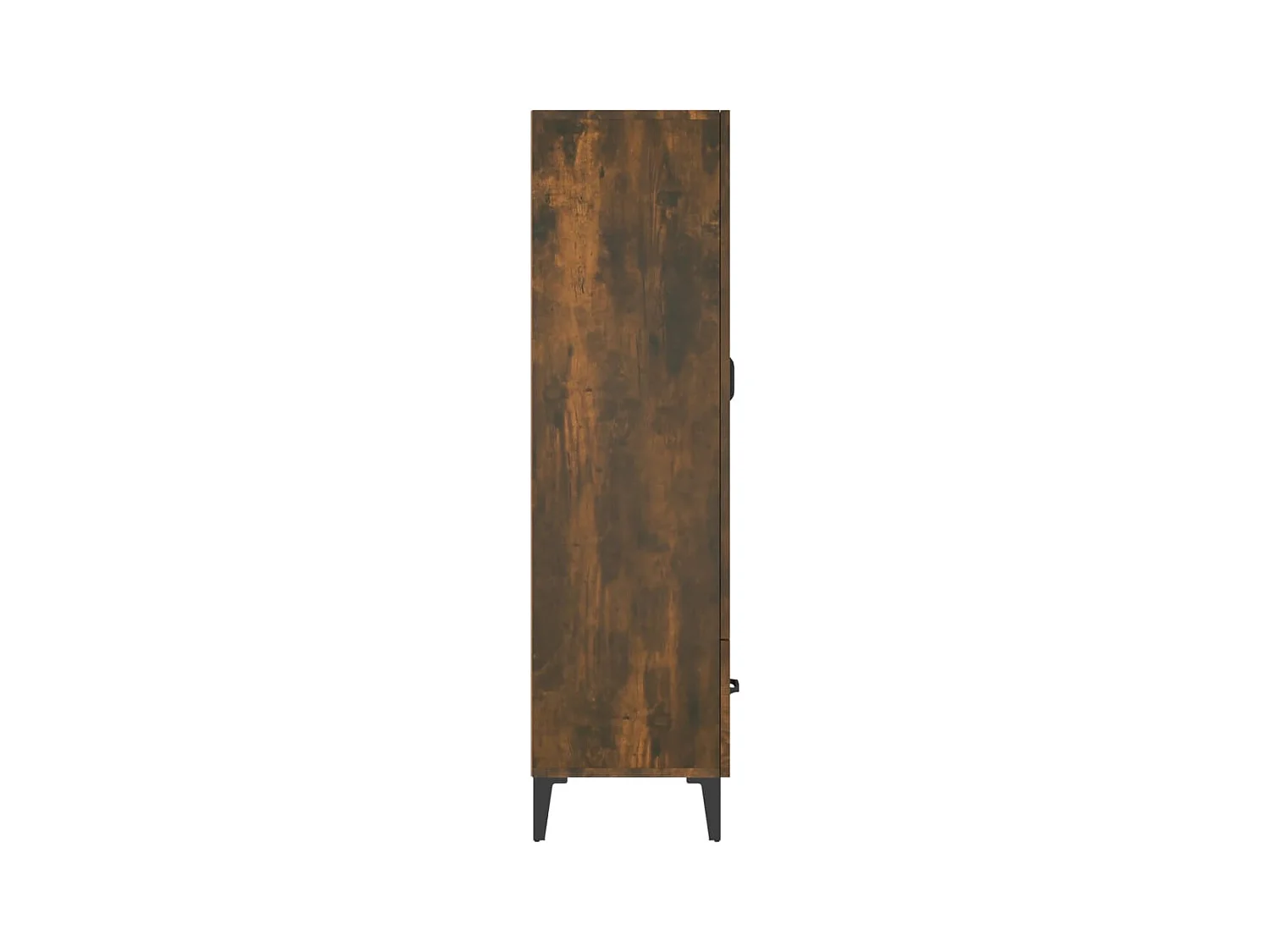 Buffet haut Chêne fumé 70x31x115 cm Bois d'ingénierie