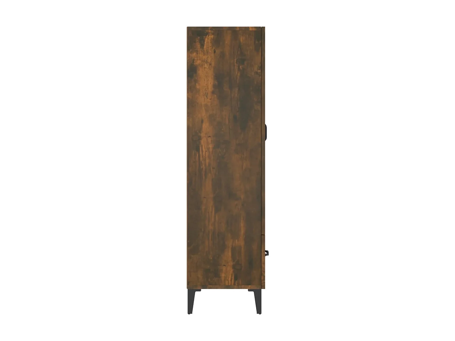 Buffet haut Chêne fumé 70x31x115 cm Bois d'ingénierie