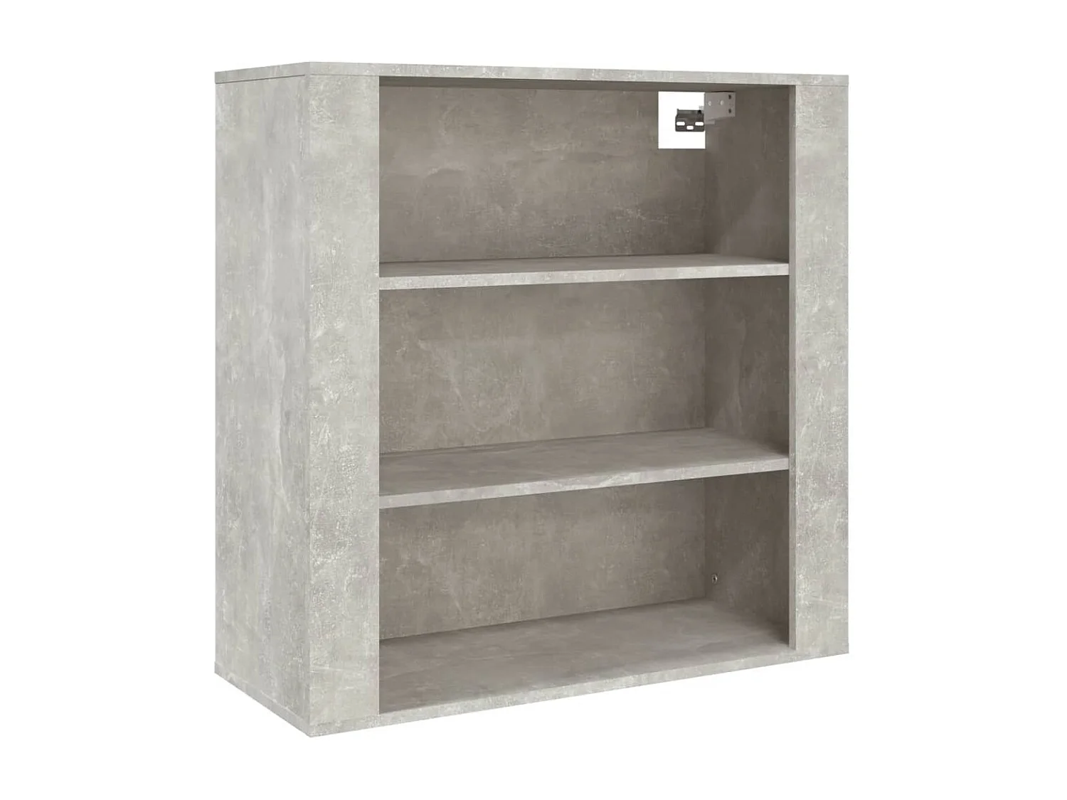Wandkast 80x33x80 cm bewerkt hout betongrijs