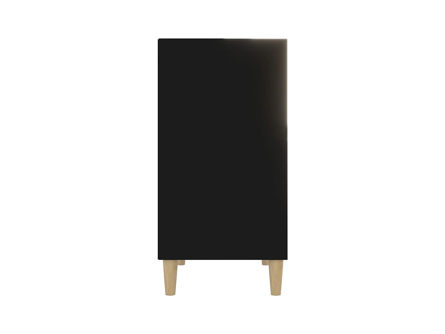 Buffet noir 57x35x70 cm bois d’ingénierie