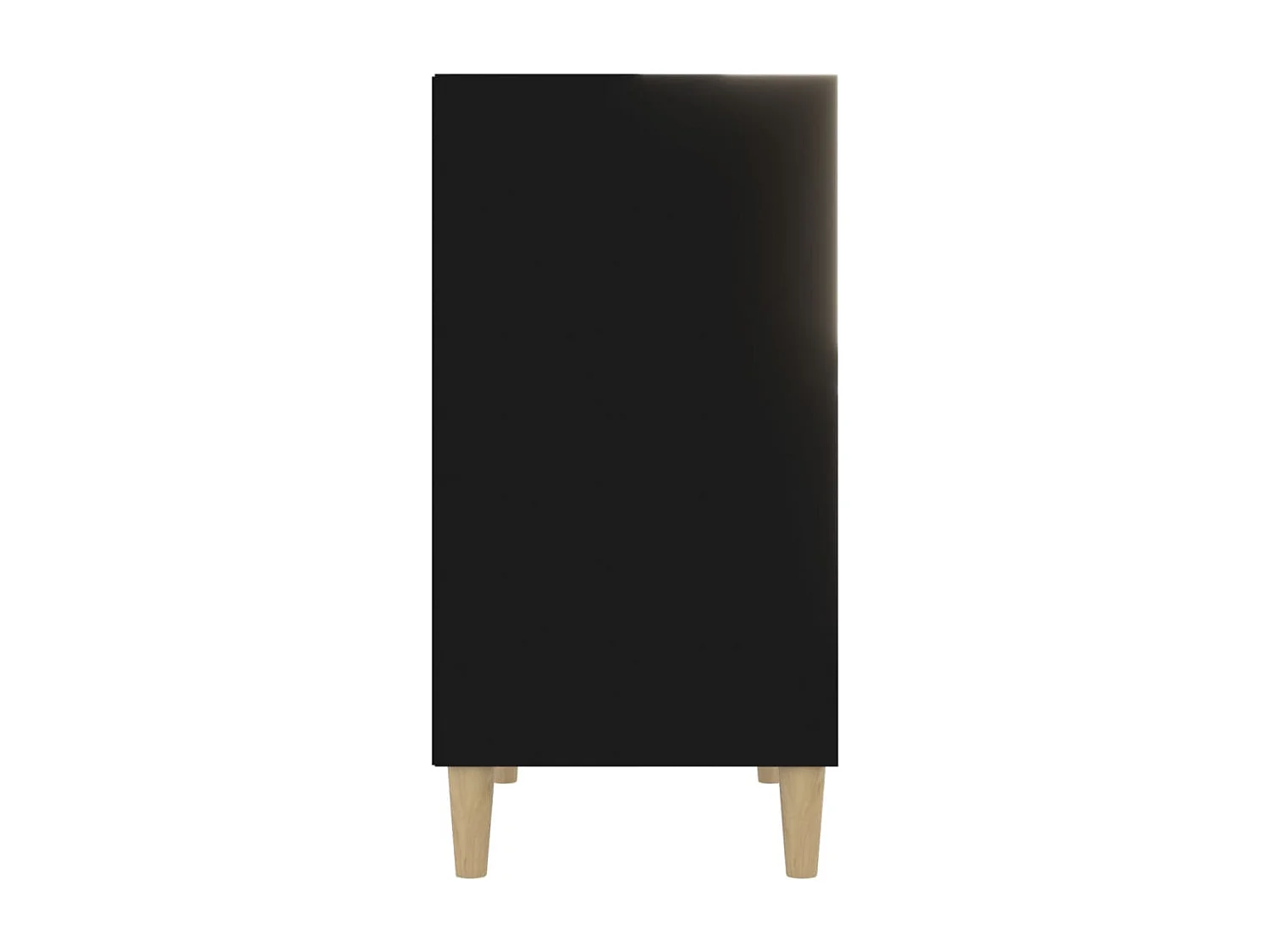 Buffet noir 57x35x70 cm bois d’ingénierie