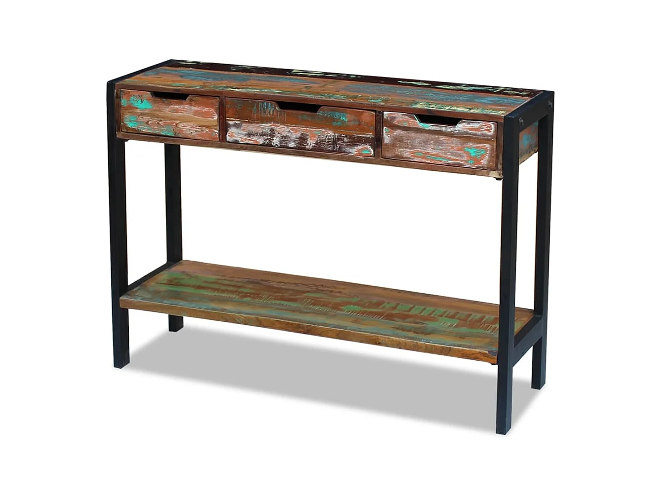 Buffet 3 tiroirs Bois de récupération massif