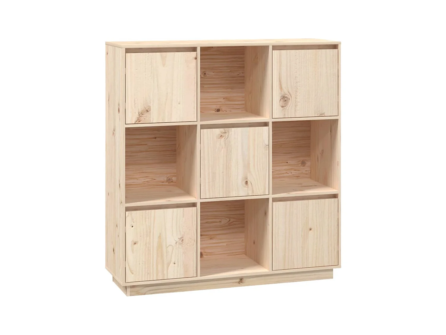 Highboard 110,5x35x117 cm Massivholz Kiefer