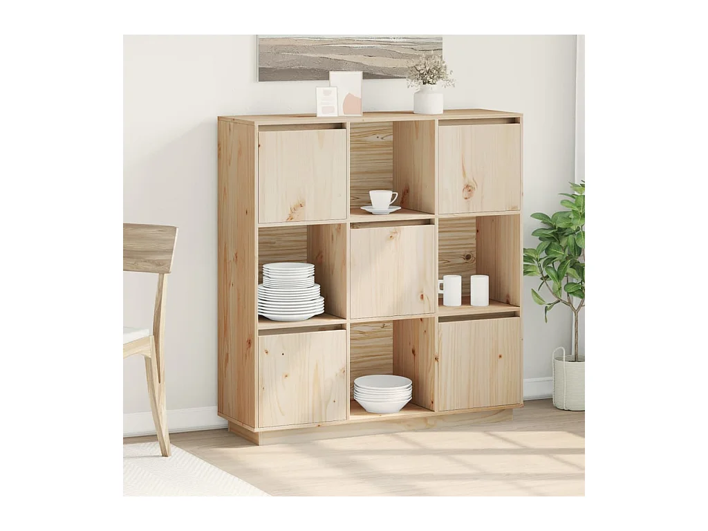 Buffet 110,5x35x117 cm Bois de pin massif