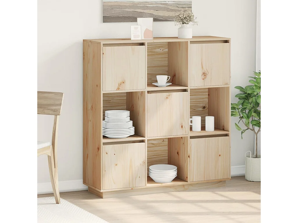 Buffet 110,5x35x117 cm Bois de pin massif