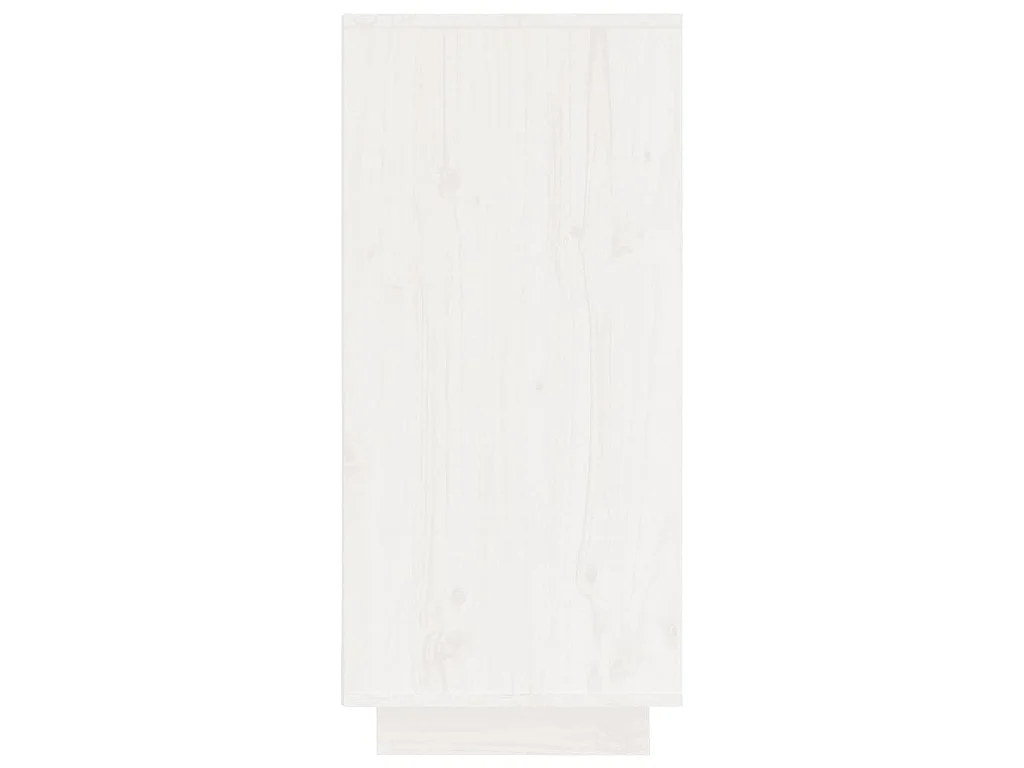 Credenza Bianca 60x34x75 cm in Legno Massello di Pino