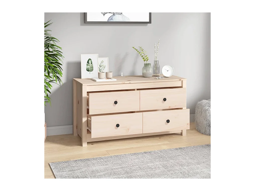 Armoire latérale 100x40x54 cm Bois de pin massif