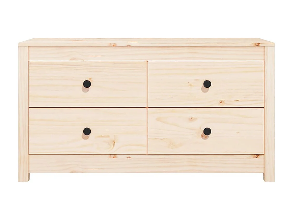 Beistellschrank 100x40x54 cm Massivholz Kiefer