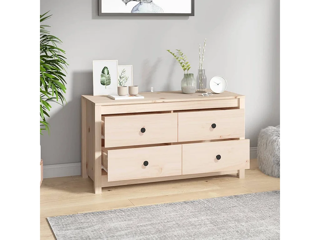 Armoire latérale 100x40x54 cm Bois de pin massif