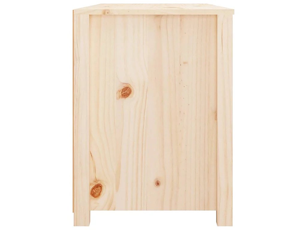Armario auxiliar de madera maciza de pino 100x40x54 cm